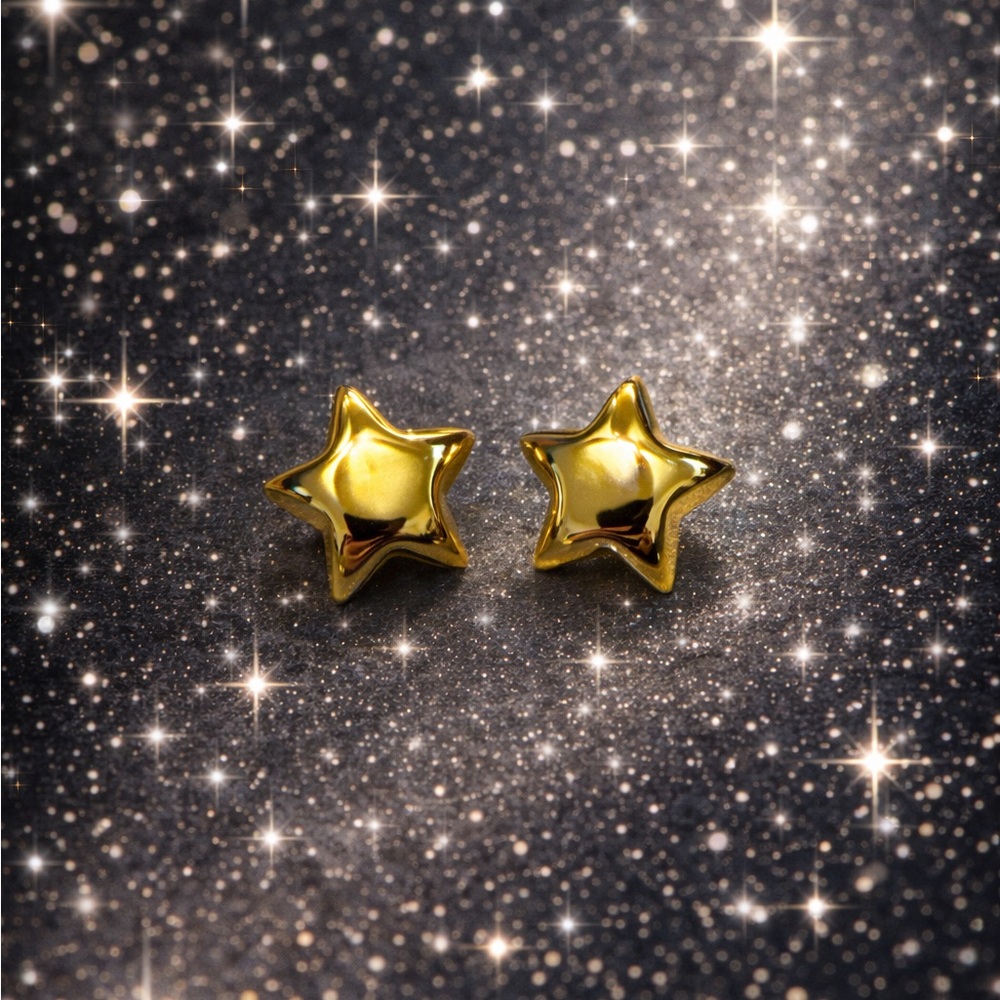 Gold Star Earrings